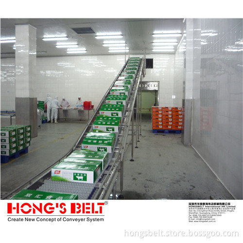 Inclined Modular Plastic Conveyor Belt